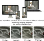 OWENIE Dark Grey Valances for Windows 1 Pcs, Light Filtering Textured Farmhouse - Image 9