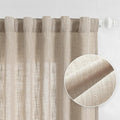 MYSKY HOME Boho Curtains Farmhouse Living Room Curtain Drapes, Light Filtering by MYSKYHOME