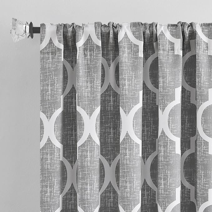 Beauoop 100% Blackout Curtains 63 Inches Long 2 Panels - Image 2