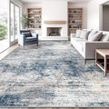 10x12 Area Rug for Living Room, Washable Modern Abstract Large Area Rug Neutral by XLUEZ