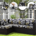 8Pcs Outdoor Cushion Covers, Patio Cushion Covers, Stretch Elastic Slipcovers - Image 3