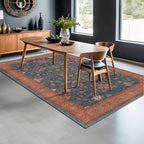 Hazo Haus Navy Blue Area Rug 5x7 Living Room Rug - Image 3
