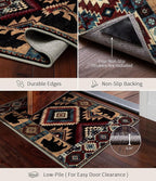 YIHOUSE Western Entryway Rug, 2x3 Rustic Washable Rug, Non-Slip Indoor Door Mat - Image 4