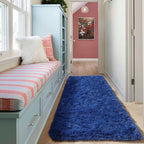 ONASAR Navy Blue Runner Rugs for Bedroom Living Room, Fluffy 2x6 Bedside - Image 7