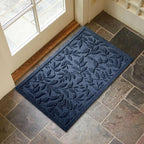 Blue Leaves Outdoor Indoor Entrance Doormats, Absorbent Durable Heavy Duty - Image 3