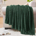 BEDELITE Fleece Throw Blanket for Couch – 3D Ribbed Jacquard Soft and Warm by BEDELITE