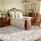 Washable 6ft Circle Round Rug: 6x6 Low-Pile Circular Rug - Image 2
