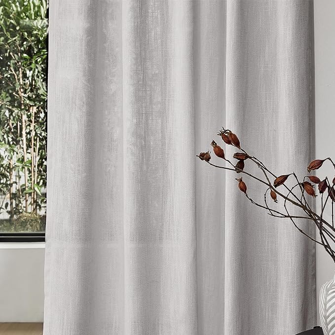 MYSKY HOME 90 Inch Farmhouse Curtains - Image 5