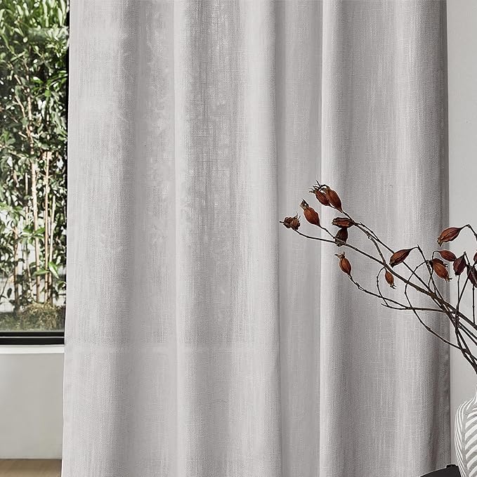 MYSKY HOME Floor Length Curtains Long Panels, Boho Curtains Farmhouse - Image 5