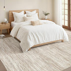 Nakagishi 6X9 Area Rugs Living Room: Washable Large Vintage Rug Neutral - Image 5