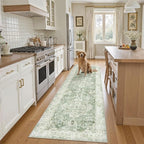 Madane Runner Rug 2x8, Washable Hallway Runner Rugs, Non-Slip Low-Pile Soft by Madane