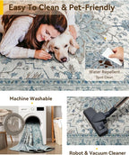 Area Rugs 3'x8' Runner Rug Non Slip Washable - Image 6