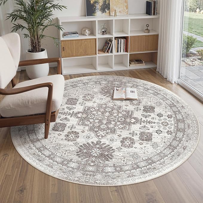 zesthome Washable Round Area Rugs by Zesthome