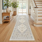 Kitchen Runner Rug Non Slip Washable 2.5x8, Soft Low Pile Entryway Rug Runners - Image 3