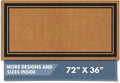 Barnyard Designs Natural Coco Coir Heavy Duty Backing Doormat by BarnyardDesigns