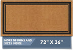 Barnyard Designs Natural Coco Coir Heavy Duty Backing Doormat by BarnyardDesigns