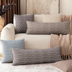 Foindtower Set of 2 Decorative Floral Long Body Lumbar Throw Pillow Covers - Image 7
