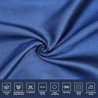 Molaxhome Swag Curtain 51 inch Length Rod Pocket Scalloped Curtain Valance - Image 9