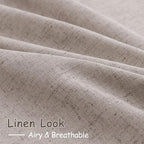 Brownish Grey Linen Curtains 120 Inch Extra Long - Image 5