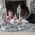 Bedsure GentleSoft Fleece Throw XL Blanket Light Grey - Image 7