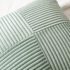 MIULEE Greyish Green Decorative Throw Pillow Covers 18x18 Inch - Image 2