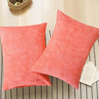 CaliTime Throw Pillow Covers Decorative 20 X 26 Inches Pack of 2 Cozy Chenille - Image 5