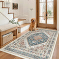 Madane Area Rug 3x5, Entryway Washable Vintage Runners Bedroom Non Slip Indoor by Madane
