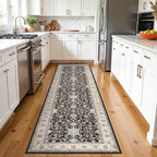 TOPRUUG Washable 2x8 Runner Rug: Vintage Non-Slip Stain Resistant Rug Low Pile by TOPRUUG