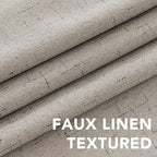 H.VERSAILTEX Linen Blackout Curtains 72 Inches Long 100% Absolutely Blackout - Image 4