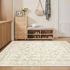 Soalmost 4x6 Area Rugs for Living Room, Vintage Washable Rugs for Dining Room - Image 4