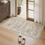 2x4 Washable Rugs for Kitchen, Powder Room Small Area Rug Non-Slip Vintage Low by Soalmost