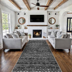 4x10 Washable Hallway Runner Rug：Moroccan Non-Slip Wide Runners - Image 2