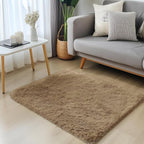 OLANLY 2x3 Machine Washable Small Bedside Rug, Soft Fluffy Shaggy Entryway - Image 3