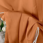 Aiyufeng Orange Sheer Curtains 36 inches Long, Short Kitchen Window Treatment - Image 4