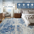 8x10 Area Rugs for Living Room Rug Washable: Abstract Large Rug for Dining Room - Image 9