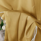 Aiyufeng Gold Sheer Curtain 90 Inches Long 2 Panels Set, Light Filtering Gold - Image 7