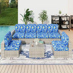 hyha Printed Couch Cushion Covers, Floral Sofa Covers Washable - Image 2