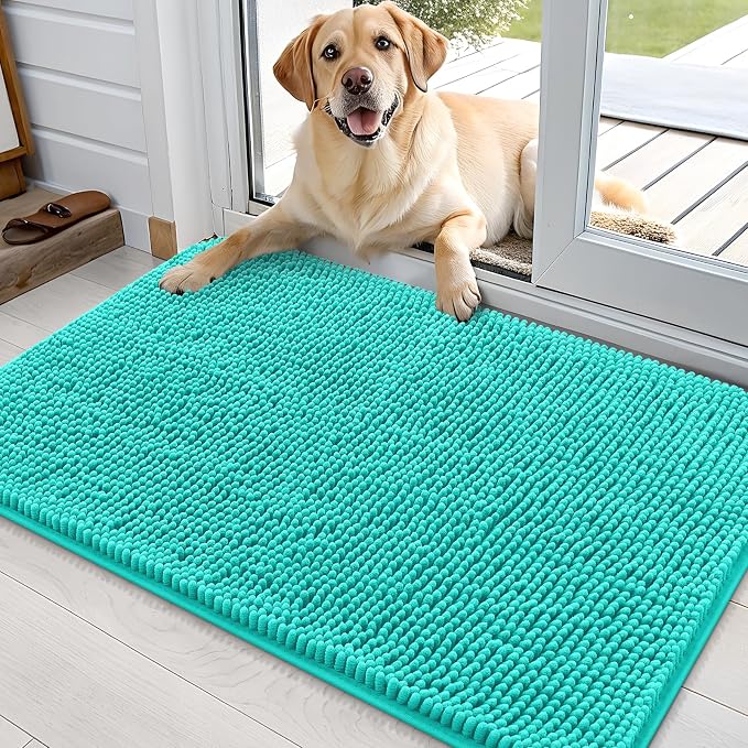OLANLY Dog Door Mat for Muddy Paws 36x24, Absorbs Moisture and Dirt, Absorbent by OLANLY