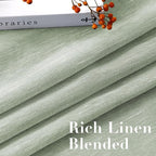 H.VERSAILTEX Linen Curtains Natural Linen Blended Curtain Panels - Image 4