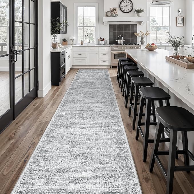 Runner Rug 2'6" x 14' Washable Non-Slip Runner Rugs by Soalmost