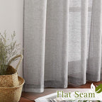 NICETOWN Living Room Sheer Linen Curtains - Image 6