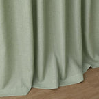Nanspringt Light Sage Linen Semi Sheer Curtains 80 Inch Length - Image 7