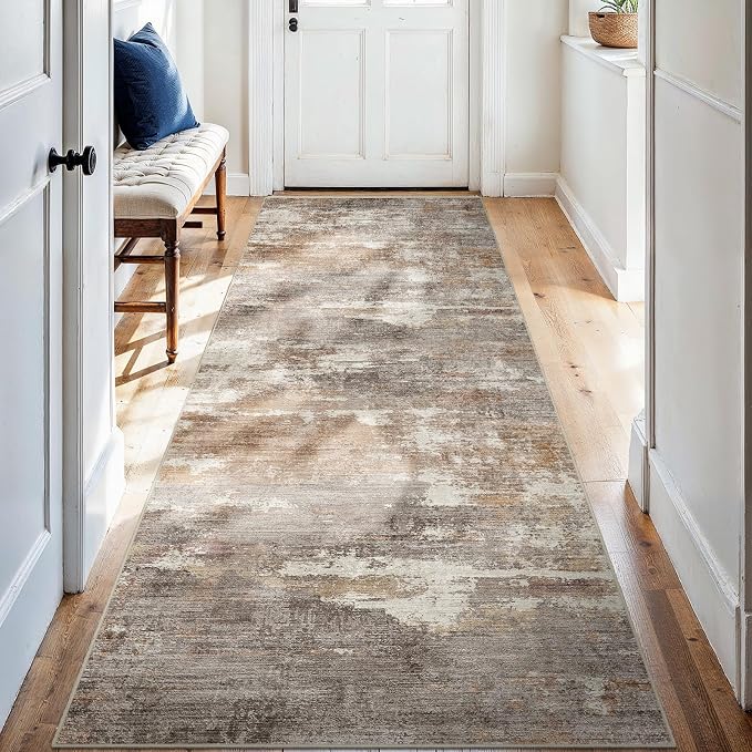 2'6''x8' Washable Kitchen Runner Rug: Modern Abstract Runners by Ksrau