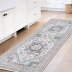 OPPODREAM Soft Entryway Rug 2x6, 2x6 Rug Runner, Neutral Washable Hallways by OPPODREAM