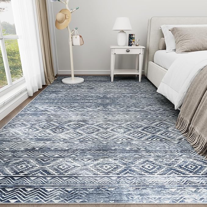 8x10 Area Rugs Washable Rug: Anti-Skid Abstract Modern Living Room Rug Soft - Image 9