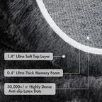 4x6 Ft Shag Rugs for Bedroom Living Room, Tie-Dyed Ultra Soft Fluffy Furry Area - Image 8