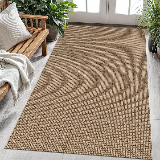 KOZYFLY Washable Area Rug 4x6 ft Non Slip Rubber Backed Living Room Rugs by KOZYFLY