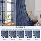 WAZZIO Boho Lace Curtains 84 Inches 2 Panel, Light Filtering Privacy Tassel & - Image 7