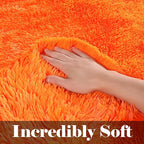 ONASAR Orange Area Rugs for Bedroom Living Room, Fluffy 4x6 Indoor Bedside - Image 2