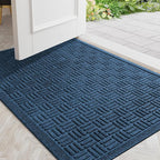 Mibao Front Door Mat Indoor Outdoor Entrance, Dirt Trapping Welcome Mats by Mibao